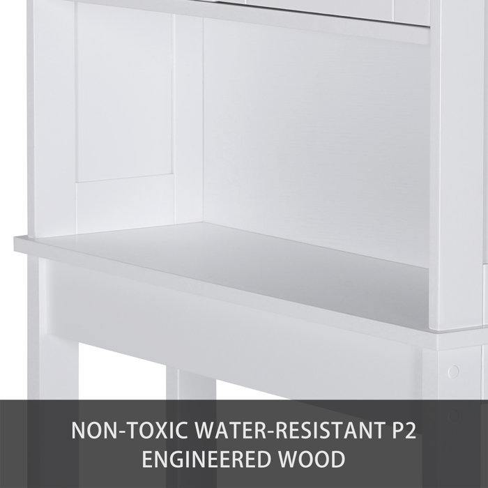 Beachcrest Home Doniphan Freestanding OvertheToilet Storage & Reviews